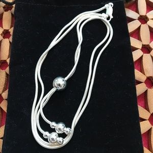 Sterling Silver Lariat Necklace